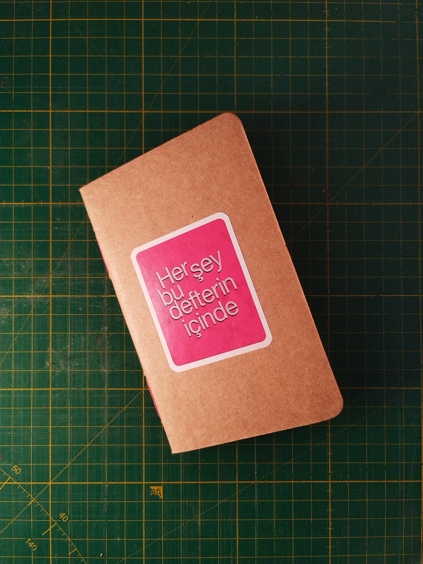 HER ŞEY BU DEFTERİN İÇİNDE - EL YAPIMI İPLİK DİKİŞLİ MINI DEFTER