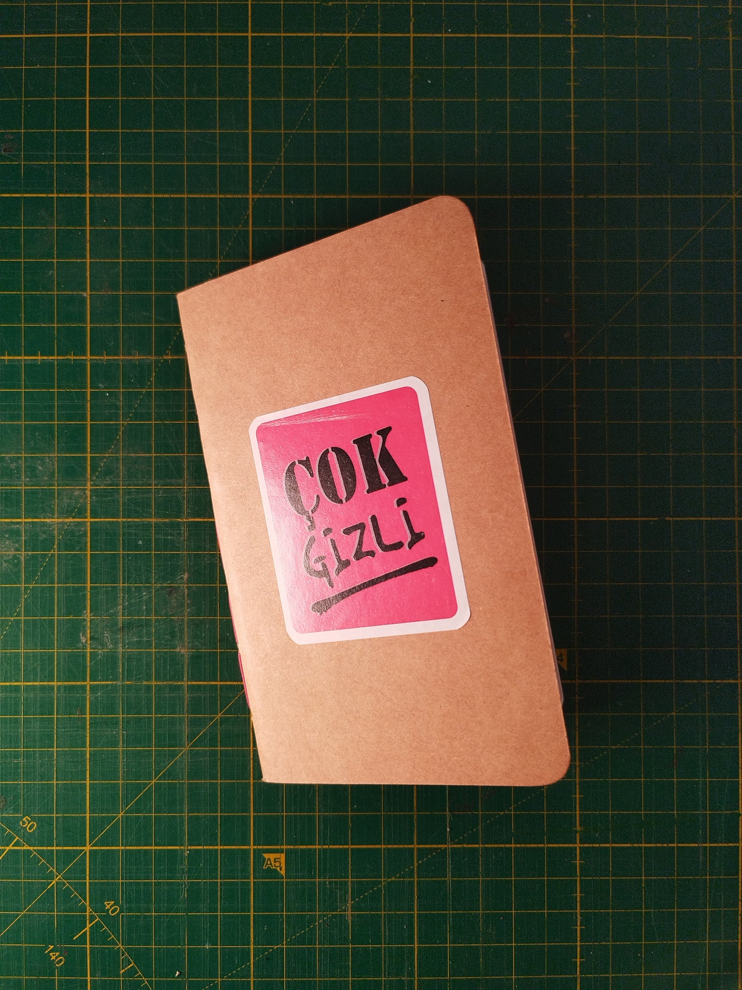 ÇOK GİZLİ - EL YAPIMI İPLİK DİKİŞLİ MINI DEFTER