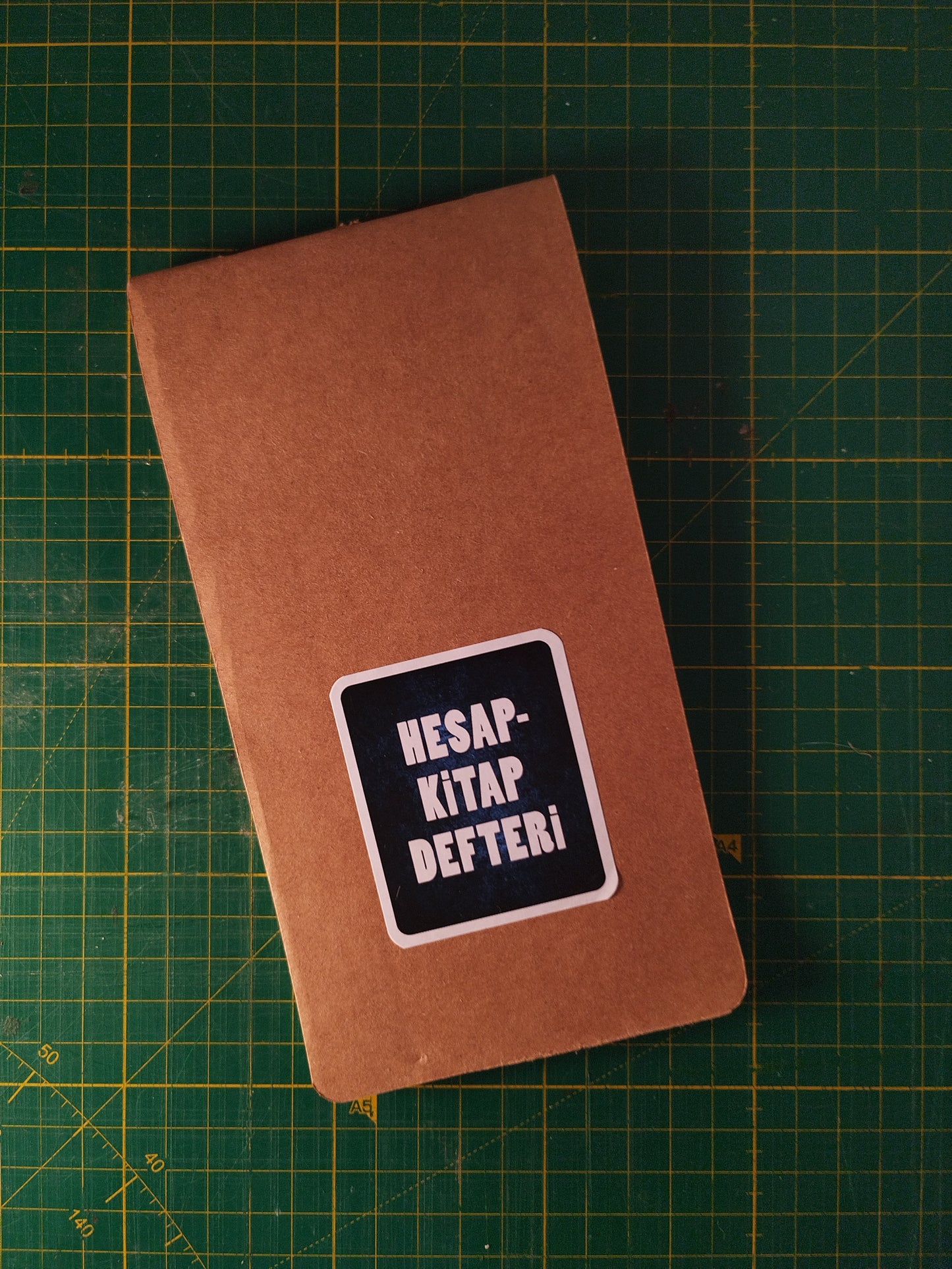 HESAP KİTAP DEFTERİ - EL YAPIMI İPLİK DİKİŞ JOURNALIST DEFTER