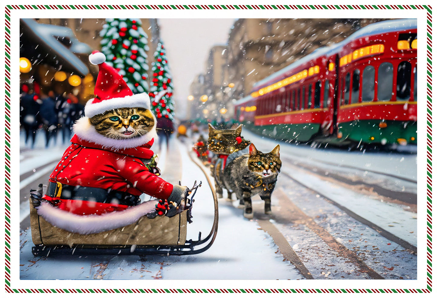 Cats of Istanbul - Winter Cat II / CITYLIGHTS Postcard