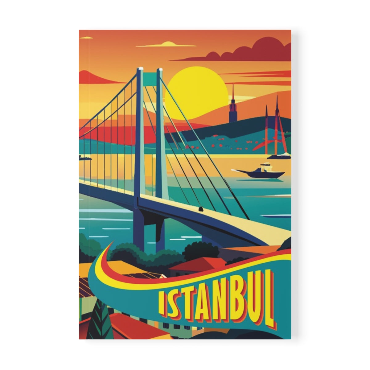 City Post / BOSPHORUS - Paper Covered Tailor Sewed Travellers Notebook