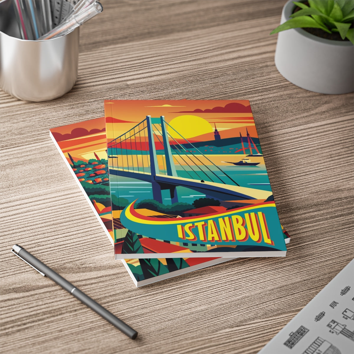 City Post / BOSPHORUS - Paper Covered Tailor Sewed Travellers Notebook