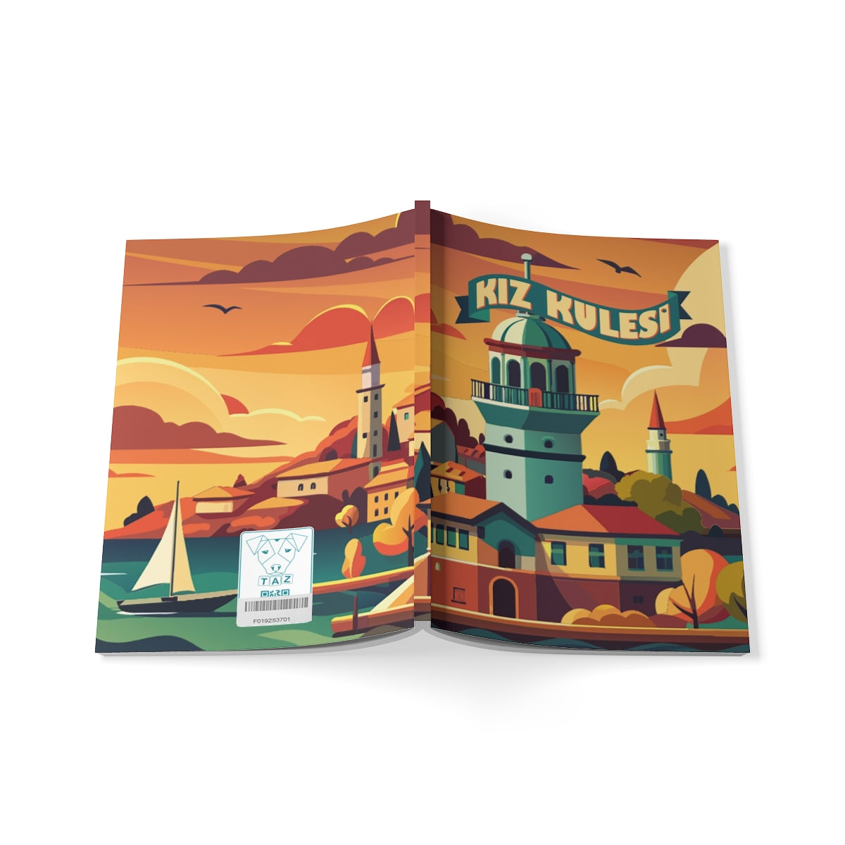 City Post / KIZ KULESİ - Paper Covered Tailor Sewed Travellers Notebook