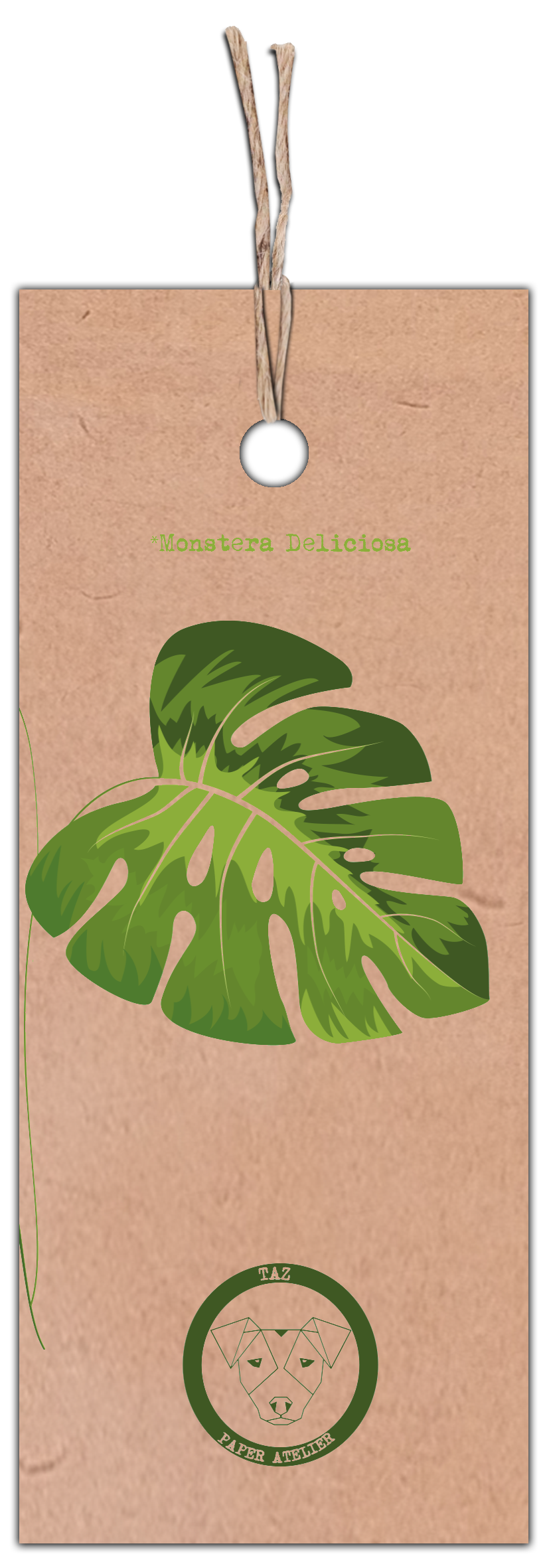 BOTANICA / MONSTERA DELICIOSA KRAFT KİTAP AYRACI